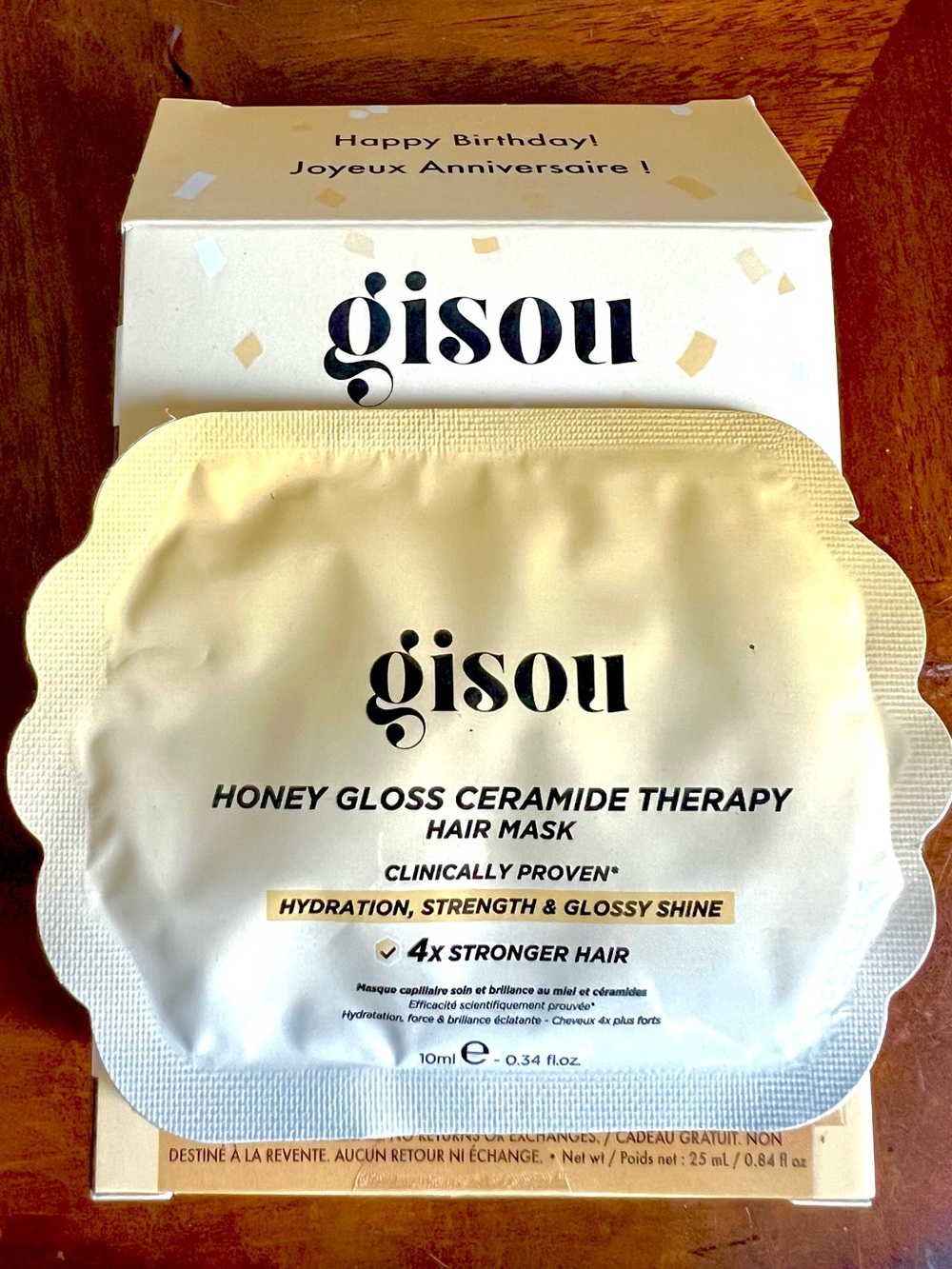 5 for 25⚡️Gisou Honey Gloss Ceramide Therapy Hair Mask Single Packet 10ml